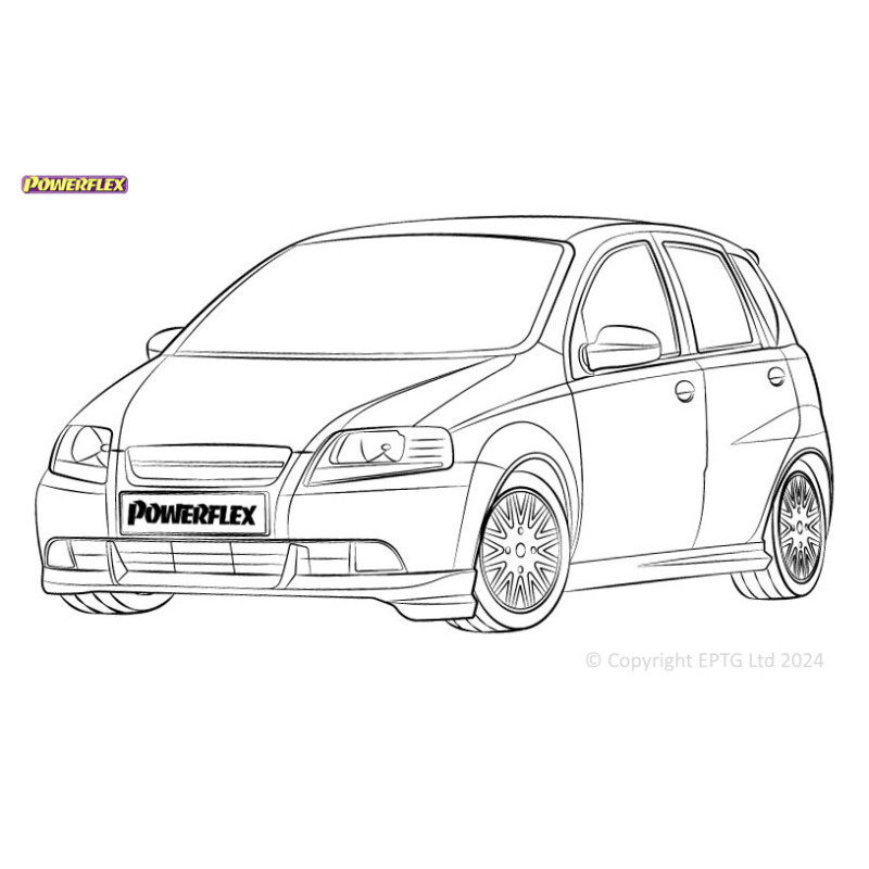 Powerflex bushes Daewoo Kalos/Gentra (2002-2011) - BUN-PF-00301 - BUN-PF-00301