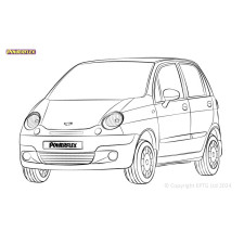 Boccole Powerflex Daewoo Matiz M100 & M150 (1998-2008) - BUN-PF-00302 - BUN-PF-00302