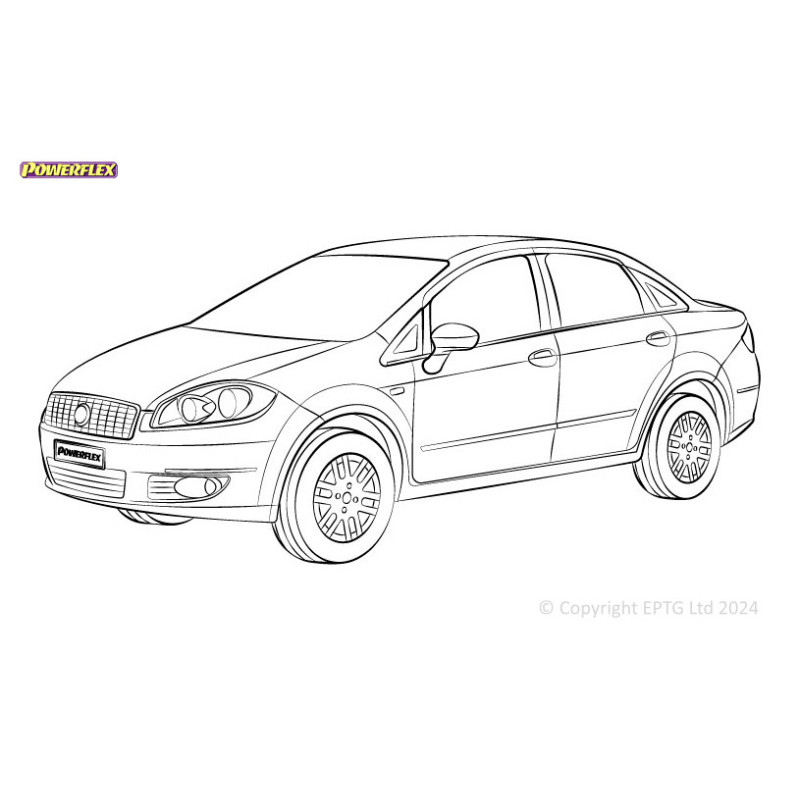 Powerflex bushes Fiat Linea (2006-) - BUN-PF-00350 - BUN-PF-00350