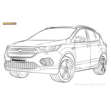 Boccole Powerflex Ford Kuga MK2 (2012-2019) - BUN-PF-00405 - BUN-PF-00405