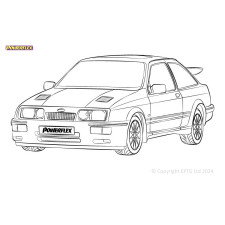 Boccole Powerflex Ford Sierra RS Cosworth 3 portes inc. RS500 (1986-1988) - BUN-PF-00418 - BUN-PF-00418