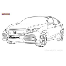 Powerflex Silentblocks Honda Civic Mk10 FC/FK (2015 - 2021) - BUN-PF-00434 - BUN-PF-00434