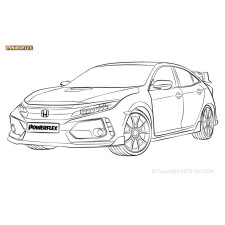 Powerflex Silentblocks Honda Civic MK10 FK8 Type-R (2017 - 2021) - BUN-PF-00435 - BUN-PF-00435