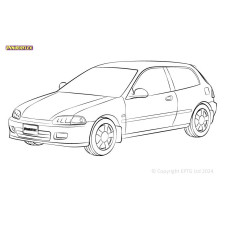 Powerflex bushes Honda Civic Mk5 EG-EJ inc CRX del Sol (1991-1995) - BUN-PF-00438 - BUN-PF-00438