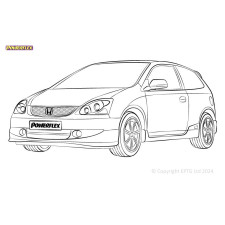 Powerflex Silentblocks Honda Civic Mk7 EP/EU incl. Type-R (2001 - 2005) - BUN-PF-00441 - BUN-PF-00441