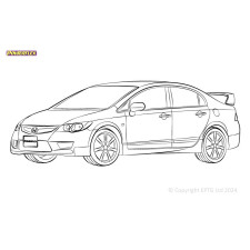 Powerflex Silentblocks Honda Civic Mk8 FA/FD Saloon (2005 - 2012) - BUN-PF-00443 - BUN-PF-00443