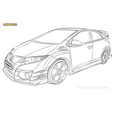 Powerflex bushes Honda Civic Mk9 FK2 Type-R (2015 - 2017) - BUN-PF-00445 - BUN-PF-00445