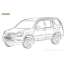 Powerflex Silentblocks Honda CR-V Mk2 (2001 - 2006) - BUN-PF-00447 - BUN-PF-00447