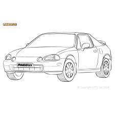 Powerflex bushes Honda CR-X del Sol (1992-1998) - BUN-PF-00448 - BUN-PF-00448
