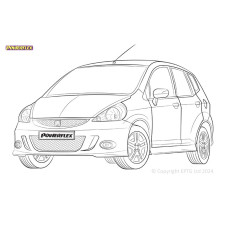 Powerflex Silentblocks Honda Jazz / Fit GD (2001 - 2007) - BUN-PF-00460 - BUN-PF-00460