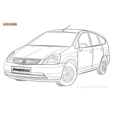 Powerflex Silentblocks Honda Stream RN (2001 - 2006) - BUN-PF-00466 - BUN-PF-00466