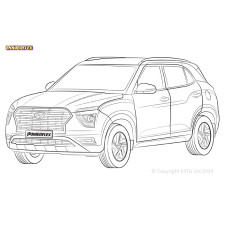 Boccole Powerflex Hyundai Creta GS (2014 - 2018) - BUN-PF-00470 - BUN-PF-00470