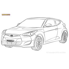 Boccole Powerflex Hyundai Veloster FS (2011 - 2017) - BUN-PF-00499 - BUN-PF-00499