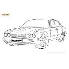 Powerflex Silentblocks Jaguar (Daimler) XJ6, XJ6R - X300 & X306 (1994 - 1997) - BUN-PF-00510 - BUN-PF-00510