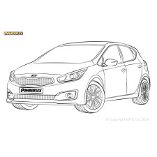 Powerflex Silentblocks Kia Cee'd/Procee'd JD (2012-2018) - BUN-PF-00519 - BUN-PF-00519