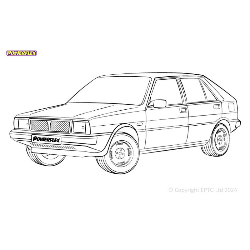 Silentblocs Powerflex Lancia Delta 1600 GT & HF Turbo 2WD (1986-1992) - BUN-PF-00539