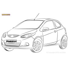 Boccole Powerflex Mazda 2 DE (2007-) - BUN-PF-00590 - BUN-PF-00590