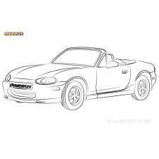 Boccole Powerflex Mazda MX-5, Miata, Eunos Mk2 NB (1998-2005) - BUN-PF-00598 - BUN-PF-00598