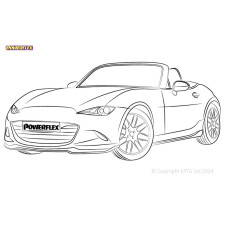 Powerflex bushes Mazda MX-5, Miata, Eunos Mk4 ND (2015-) - BUN-PF-00600 - BUN-PF-00600