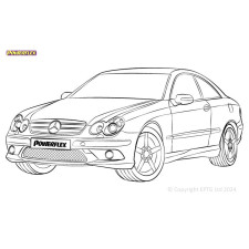Powerflex Silentblocks Mercedes-Benz CLK W209/C209/A209 (2003-2010) - BUN-PF-00625 - BUN-PF-00625