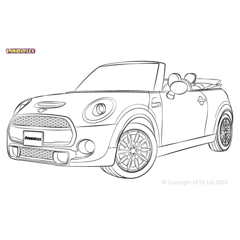 Silentblocs Powerflex Mini F57 Cabriolet (2014-) - BUN-PF-00652