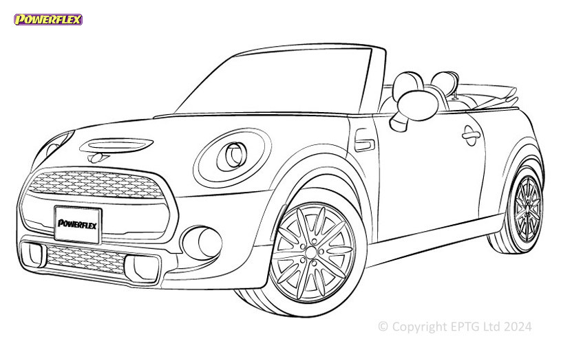 Boccole Powerflex Mini F57 Cabriolet (2014-) - BUN-PF-00652