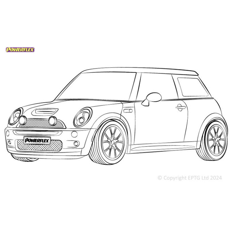 Boccole Powerflex Mini R50/52/53 Gen 1 (2000 - 2006) - BUN-PF-00654