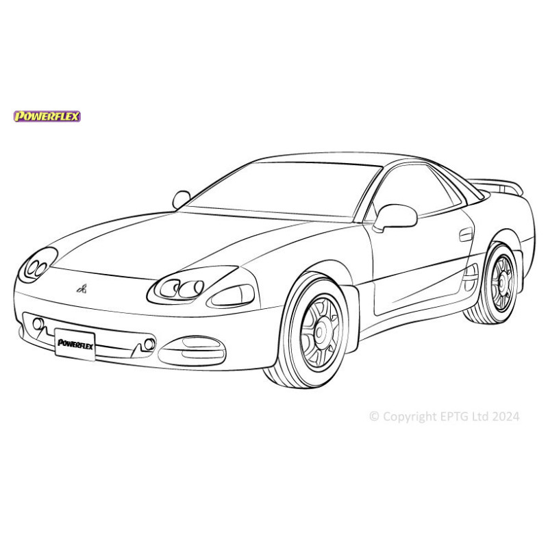 Silentblocs Powerflex Mitsubishi 3000GT/GTO (1990 - 2000) - BUN-PF-00663