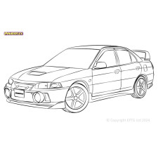 Boccole Powerflex Mitsubishi Lancer Evolution IV, V & VI RS/GSR (1996 - 2001) - BUN-PF-00670 - BUN-PF-00670