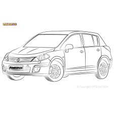 Boccole Powerflex Nissan Note / Tiida (2006 - 2011) - BUN-PF-00694 - BUN-PF-00694