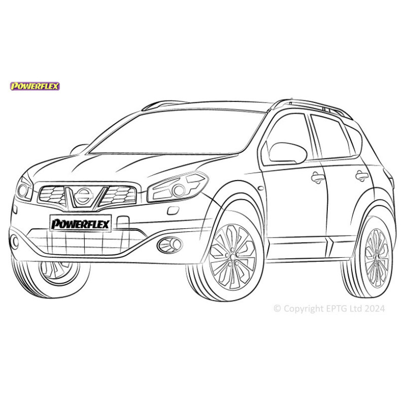 Powerflex bushes Nissan Qashqai J10 (2006 - 2013) - BUN-PF-00702 - BUN-PF-00702