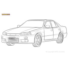 Boccole Powerflex Nissan Skyline R34 2WD Incl. 25GT, 25GTT & GTV(1998 - 2002) - BUN-PF-00709 - BUN-PF-00709