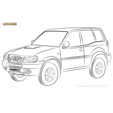 Powerflex bushes Nissan Terrano II R50 (1995 - 2005) - BUN-PF-00715 - BUN-PF-00715