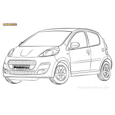 Powerflex bushes Peugeot 107 (2005-2014) - BUN-PF-00765 - BUN-PF-00765