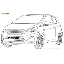 Boccole Powerflex Peugeot 108 (2014-) - BUN-PF-00766 - BUN-PF-00766
