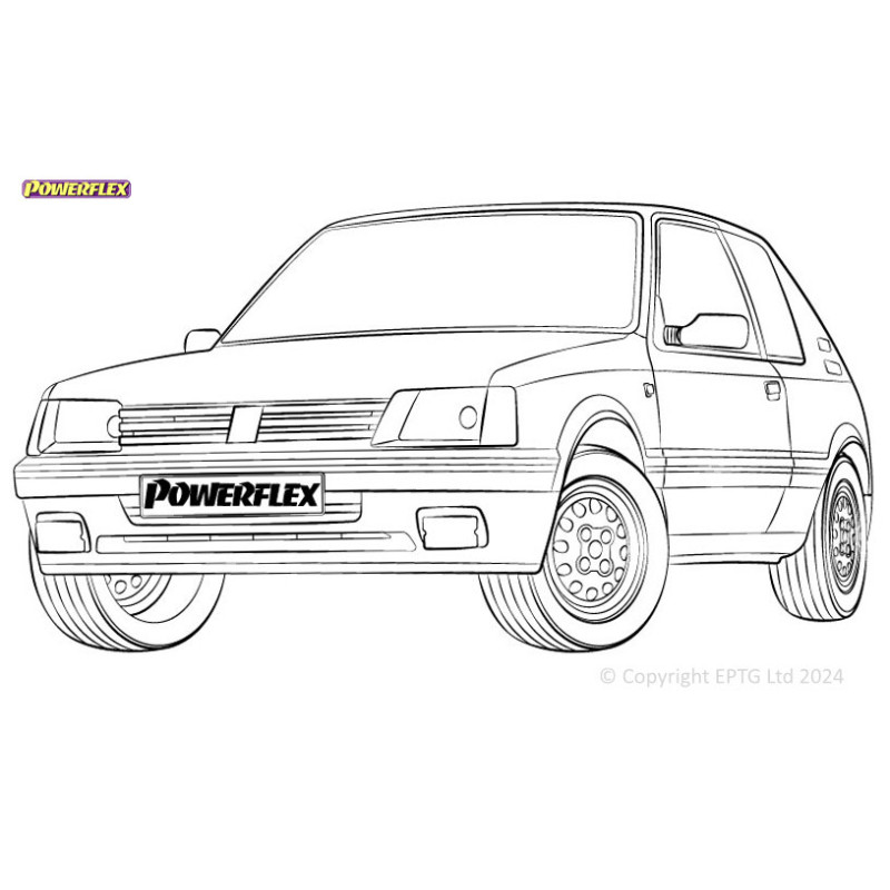 Powerflex bushes Peugeot 205 GTi(1985-1998) - BUN-PF-00768