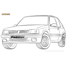 Powerflex bushes Peugeot 205 GTi(1985-1998)