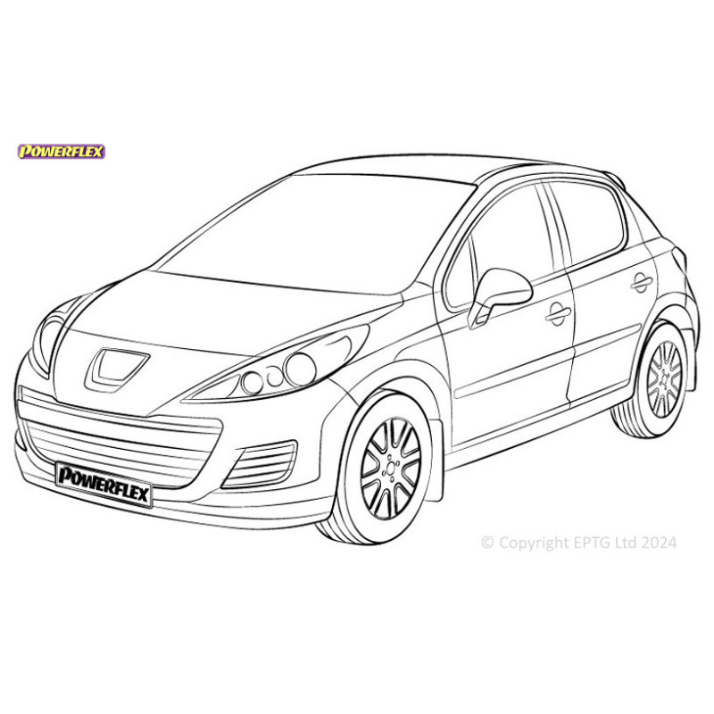 Silentblocs Powerflex Peugeot 207 (2006-2014) - BUN-PF-00770