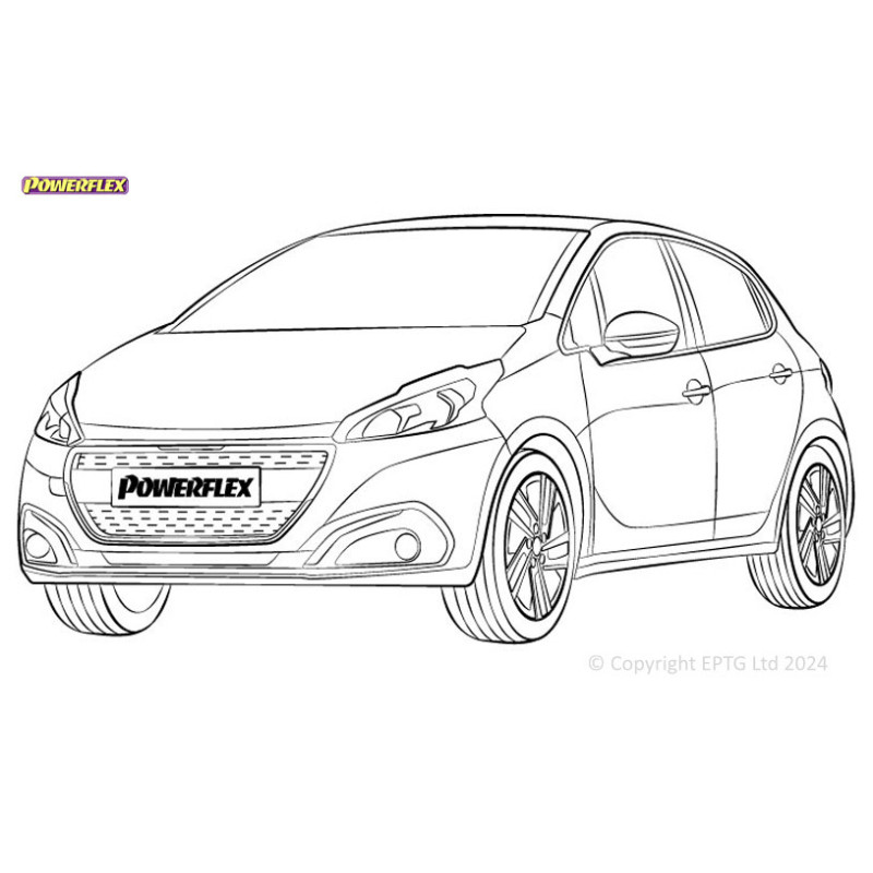 Powerflex bushes Peugeot 208 (2012-2019) - BUN-PF-00771