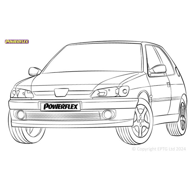 Powerflex bushes Peugeot 306 (1993-2002) - BUN-PF-00775