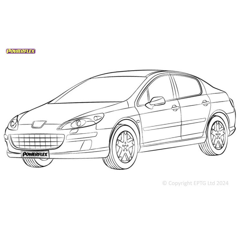 Silentblocuri Powerflex pentru Peugeot 407 (2004-2010) - BUN-PF-00779