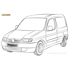 Boccole Powerflex Peugeot Partner I / Ranch (1996-2012) - BUN-PF-00787 - BUN-PF-00787