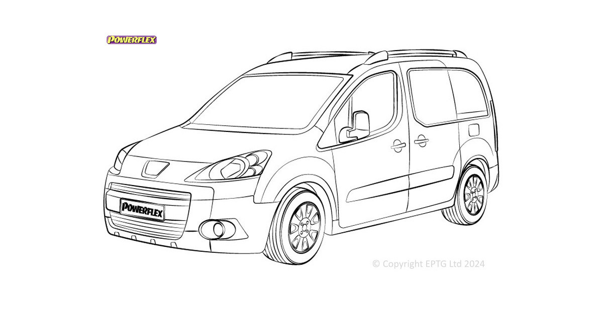 Boccole Powerflex Peugeot Partner II (2008-2018)