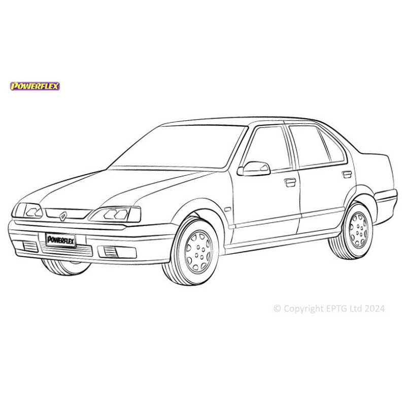 Powerflex bushes Renault 19 inc 16v (1988-1996) - BUN-PF-00824