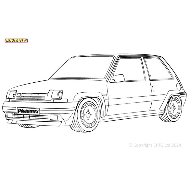 Boccole Powerflex Renault 5 GT Turbo (1985-1991) - BUN-PF-00827