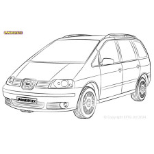 Silentblocs Powerflex Zadel Alhambra MK1 (1996 - 2010) - BUN-PF-00900 - BUN-PF-00900