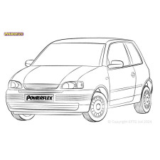 Powerflex bushes Seat Arosa (1997 - 2004) - BUN-PF-00904 - BUN-PF-00904