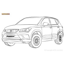 Silentblocs Powerflex Stoel Ateca enkelarmig (2016-) - BUN-PF-00906 - BUN-PF-00906
