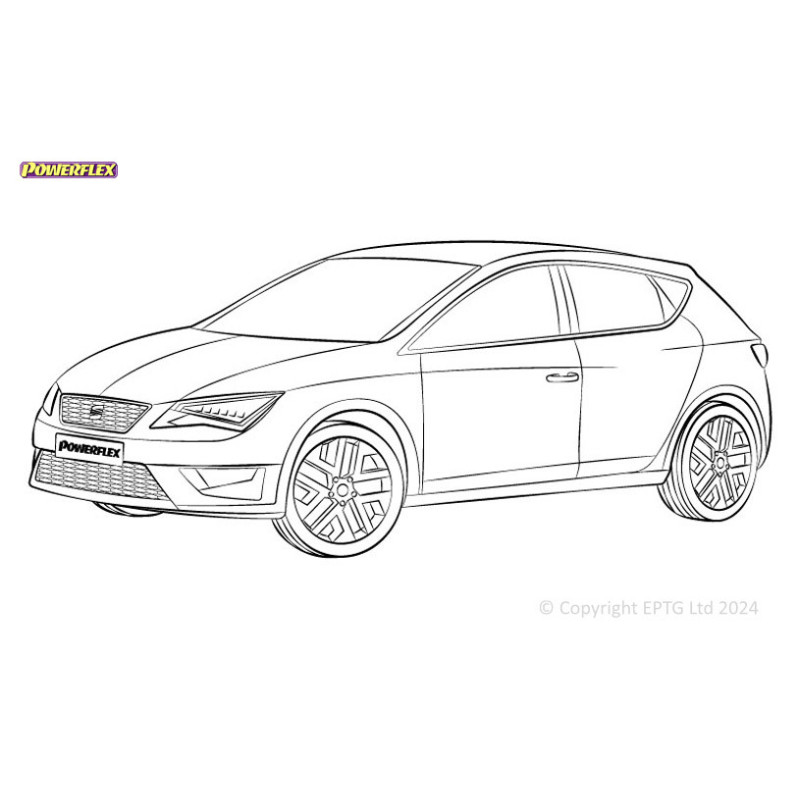 Silentblocuri Powerflex pentru Seat Leon Mk2 1P (2005-2012) - BUN-PF-00919