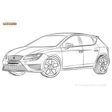 Silentblocs Powerflex Seat Leon MK3 5F 150pk en meer (2013-2020) multi-arm - BUN-PF-00920